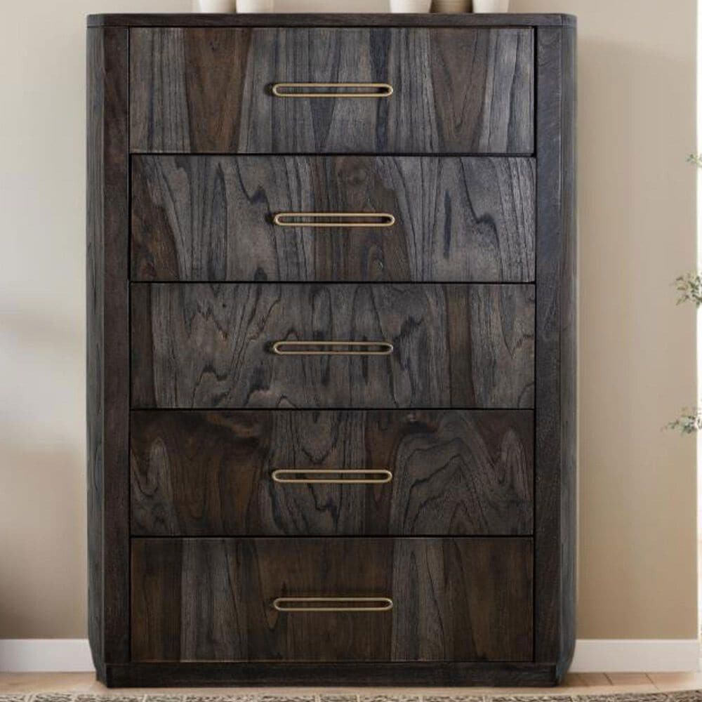 Fallridge Balam 5-Drawer Chest in Stained Dark, , large