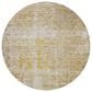 Dalyn Rug Company Burano BU7 8" Round Gold Indoor/Outdoor Area Rug, , large