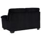 Ashley SimpleJoy Stationary Loveseat in Onyx, , large