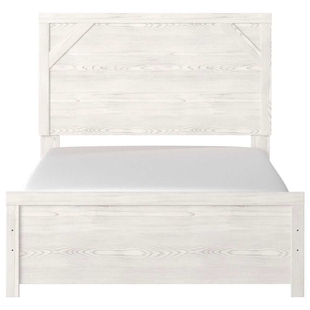 Ashley Gerridan 4 Piece Full Bedroom Set in White and Gray, , large