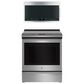 GE Profile 5.3 Cu. Ft. Smart Induction Electric Range and 2.1 Cu. Ft. Over-the-Range Sensor Microwave Oven in Fingerprint Resistant Stainless Steel, , large