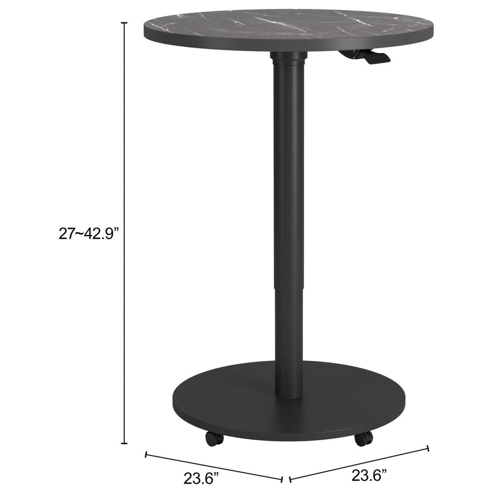 Zuo Modern Mule Adjustable Bar Table in Black, , large