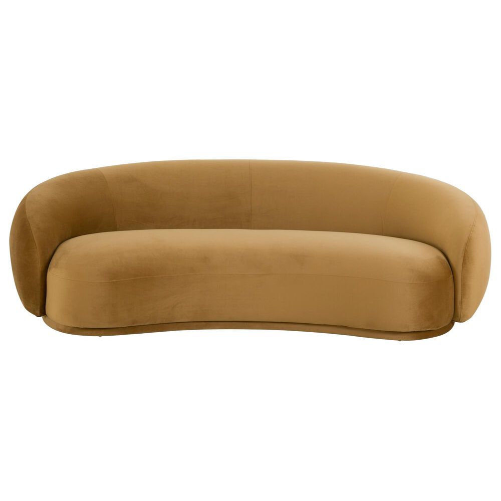Tov Furniture Kendall Sofa in Cognac Velvet NFM