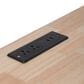 HOMLUX 56.5"" Kitchen Island with Drop Leaf in Black and Natural, , large