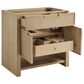 James Martin Vanities Solene 36" Single Bathroom Vanity in Seaside Oak with 3 cm Parisien Bleu Quartz Top and Rectangular Sink, , large
