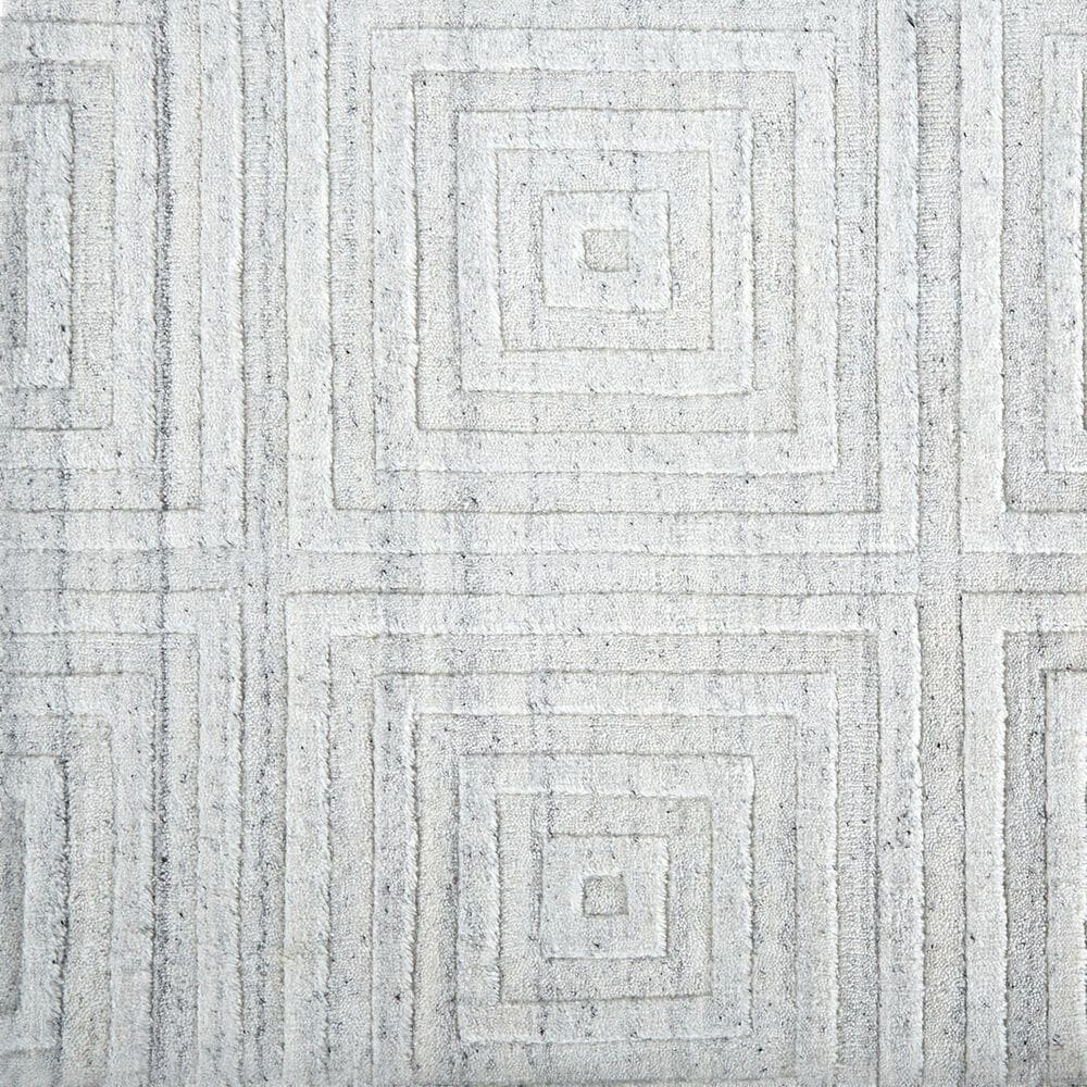 Feizy Redford 8670F 10&#39; x 14&#39; White and Silver Area Rug, , large