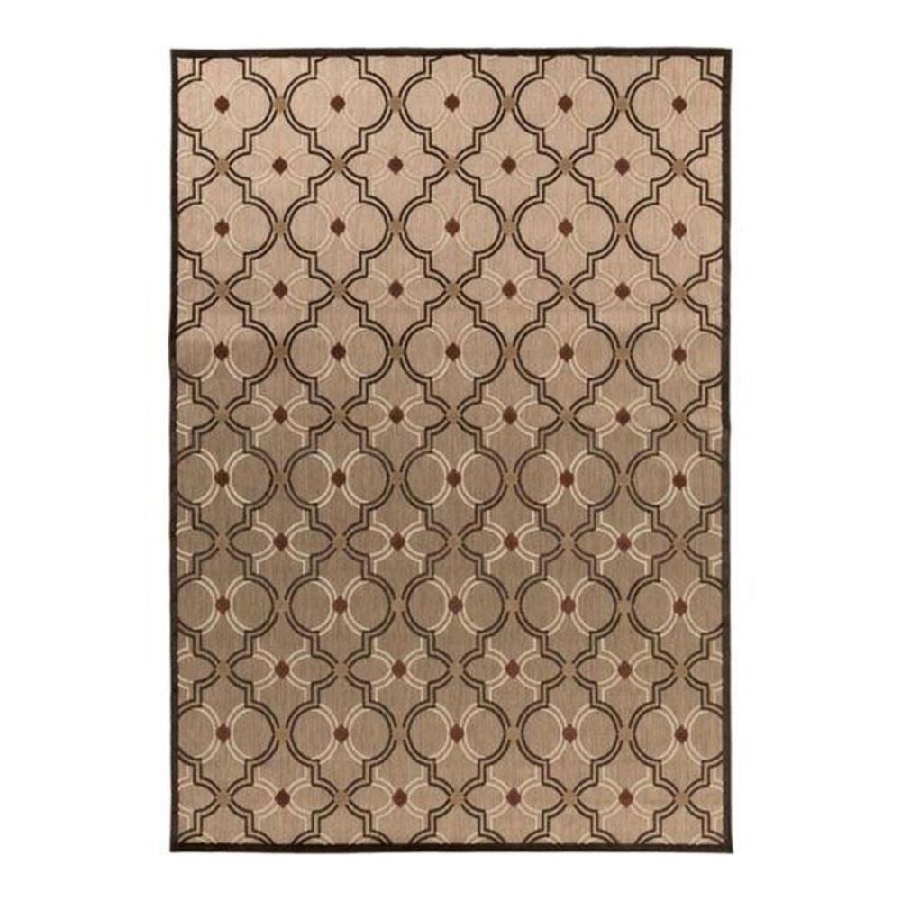 Surya Portera PRT-1049 7"10" x 10"8" Khaki/Brown/Wheat Area Rug, , large