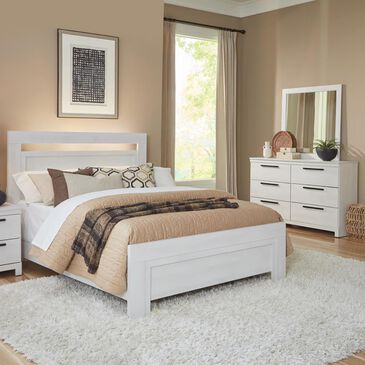 Seven Stars Turah 3-Piece King Bedroom Set in White, , large