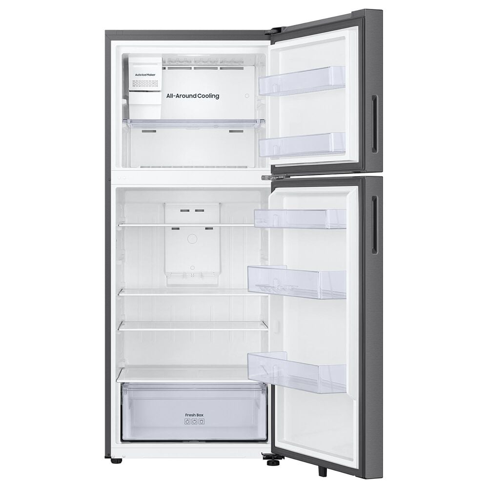 Samsung 18 Cu. Ft. Top Freezer Refrigerator with Ice Maker in Fingerprint Resistant Stainless Steel, , large