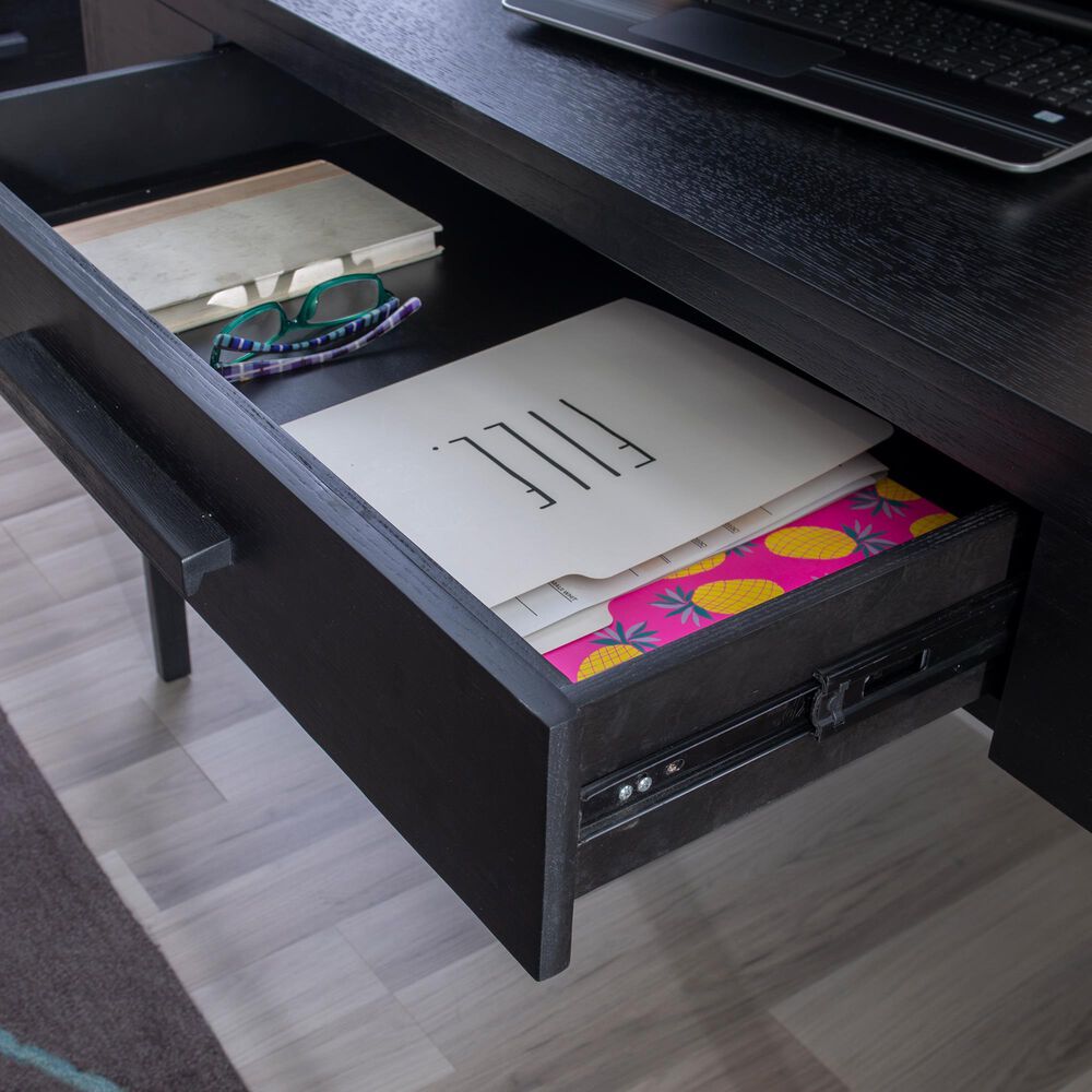 Linon Home Decor Wilcox Writing Desk in Black, , large