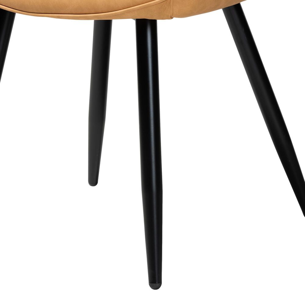 Baxton Studio Astrid Arm Chair in Black (Set of 4), , large