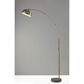 37B Bolton LED Arc Lamp with Smart Switch in Antique Brass and Brown, , large