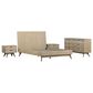 Blue River Baly 4-Piece King Platform Bed Set in Gray Sandblast Summer, , large