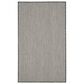Nourison Courtyard Ivory and Charcoal 3" x 5" Indoor/Outdoor Area Rug, , large