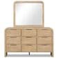 Furniture of America Hayes 9-Drawer Dresser in Natural, , large