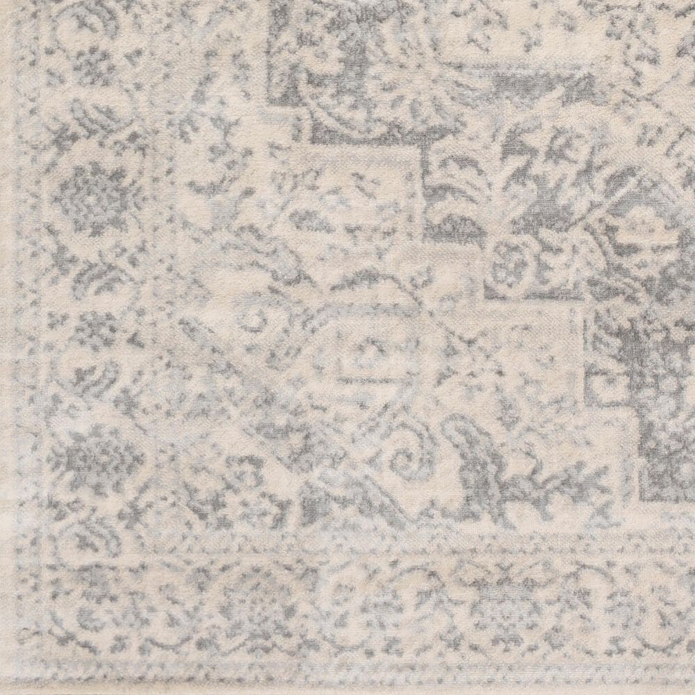 Surya Monaco MOC-2315 6&#39;9&quot; x 9&#39;9&quot; Silver Gray and Cream Area Rug, , large