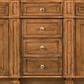 James Martin Vanities Bristol 72" Double Bathroom Vanity in Saddle Brown with 3 cm Victorian Silver Quartz Top and Rectangular Sinks, , large