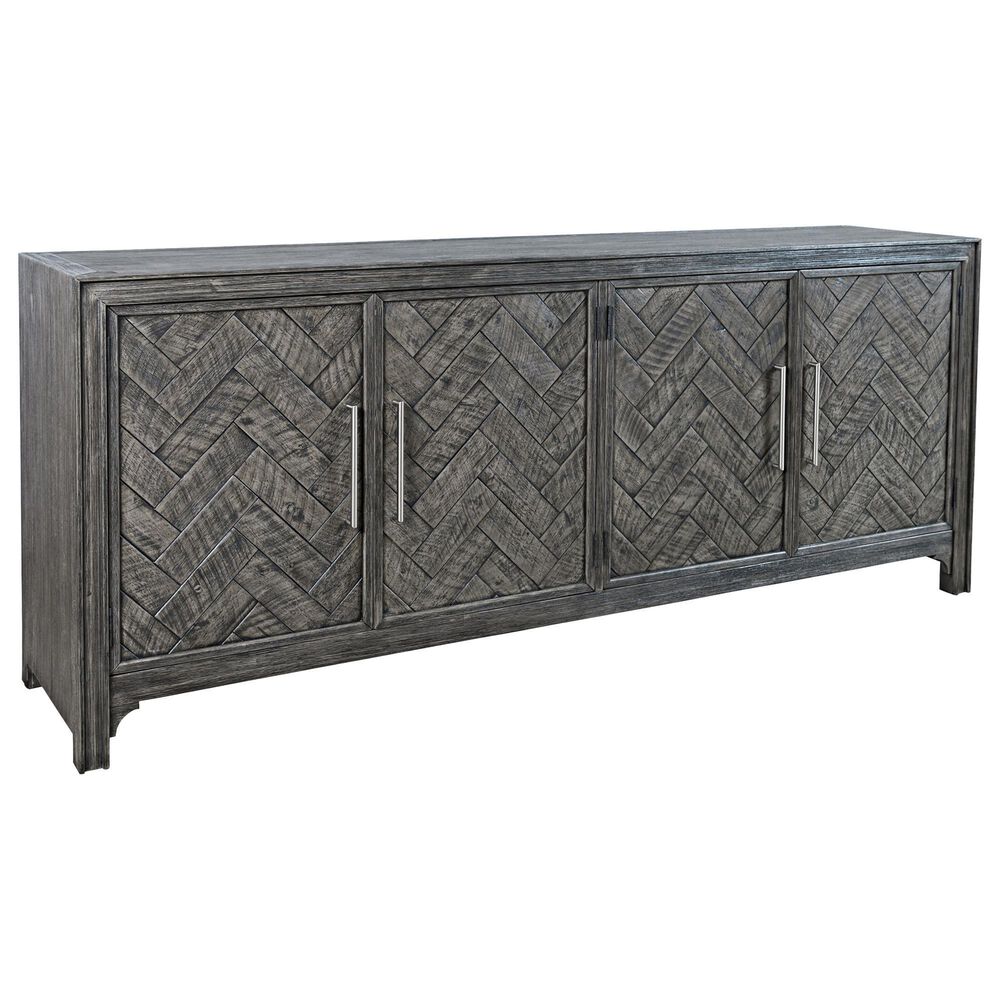 Waltham Gramercy 4 Door Accent Cabinet in Platinum, , large