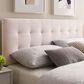 Modway Lily Biscuit Tufted Performance Velvet Full Headboard in Gray, , large