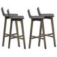 Noble House La Brea Patio Barstool in Gray (Set of 4), , large