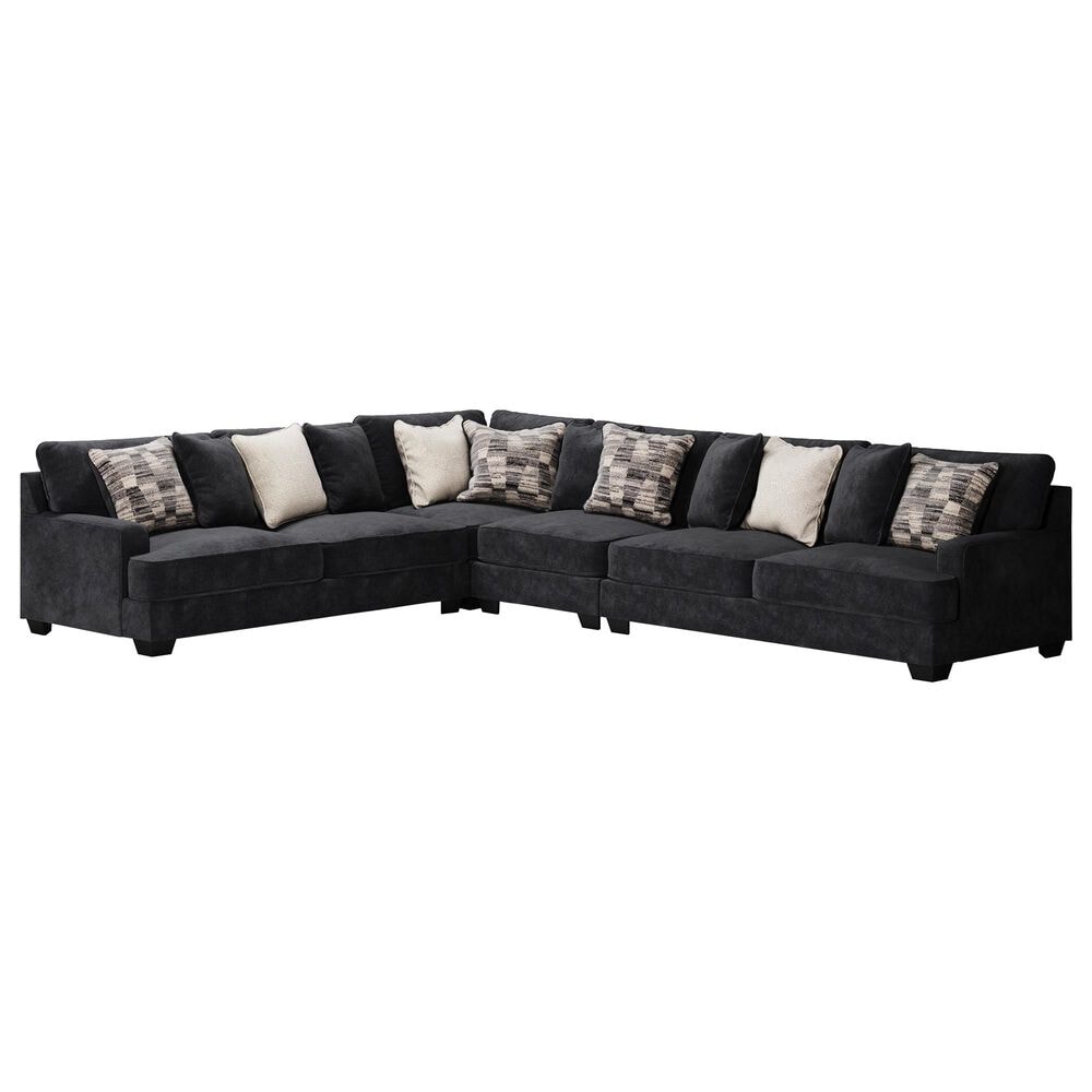 Ashley Lavernett 4-Piece Reversible Sectional in Charcoal, , large
