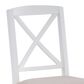 Linon Home Decor Triena X-Back Side Chair in White (Set of 2), , large