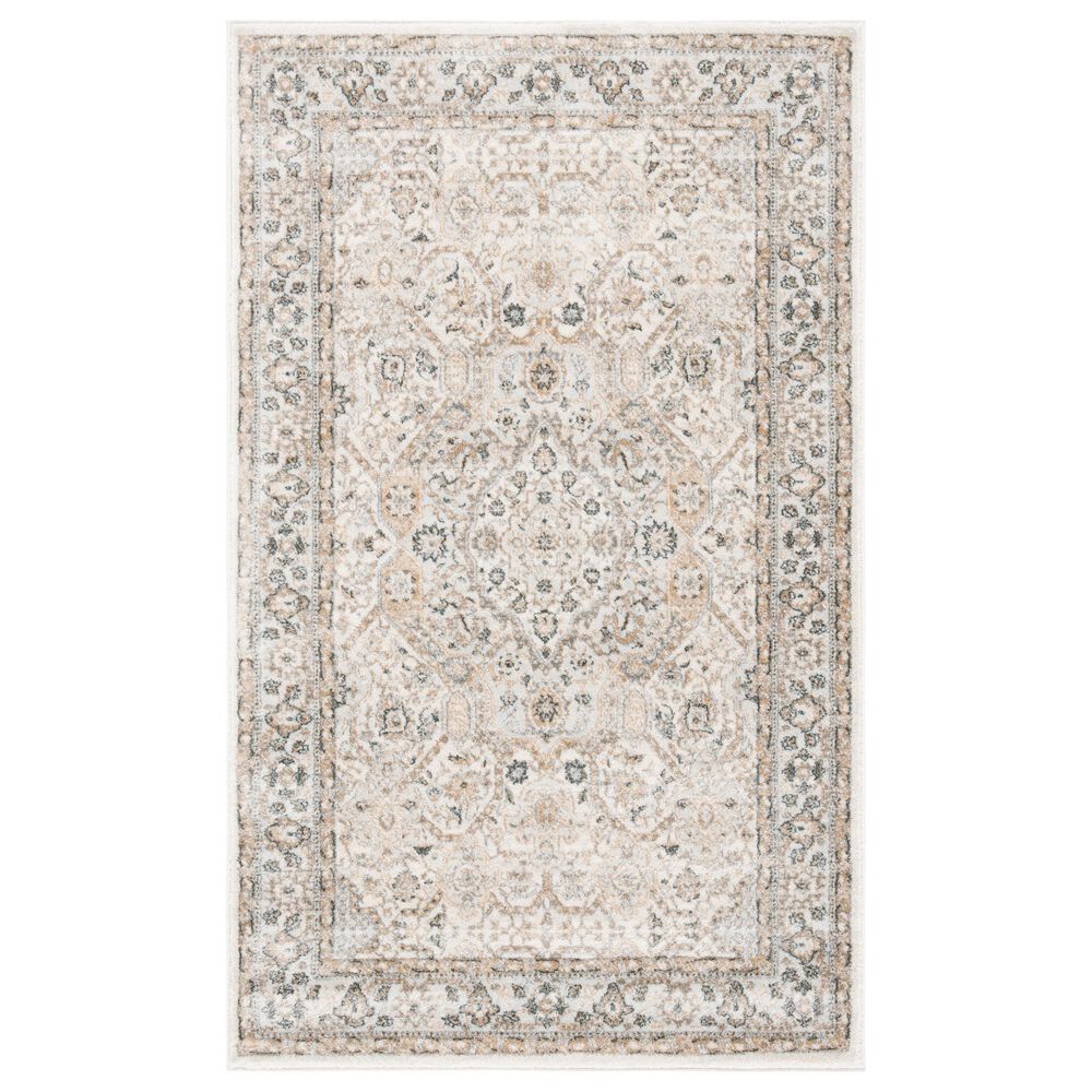 Safavieh Isabella ISA916B 3" x 5" Cream and Beige Area Rug, , large