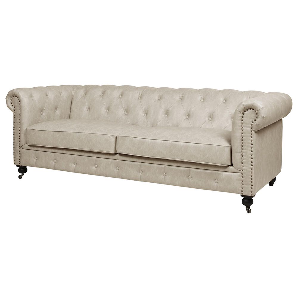 Jennifer Taylor Home Winston 91" Stationary Sofa in Dove Gray