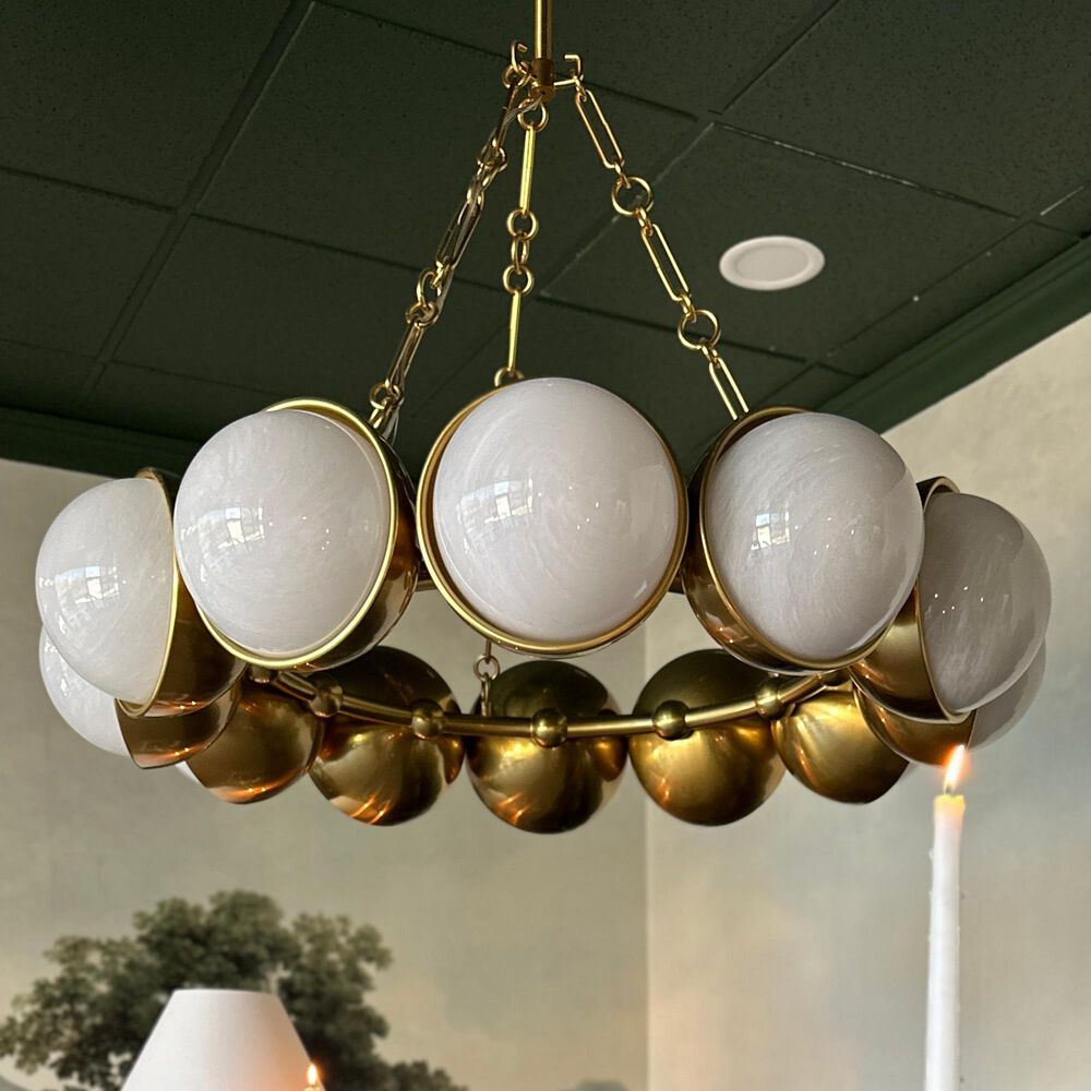 Corbett Lighting Althea 12-Light Chandelier in Vintage Polished Brass, , large