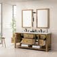 James Martin Vanities Breckenridge 72" Double Bathroom Vanity in Light Natural Oak with 3 cm Lime Delight Quartz Top and Rectangular Sinks, , large