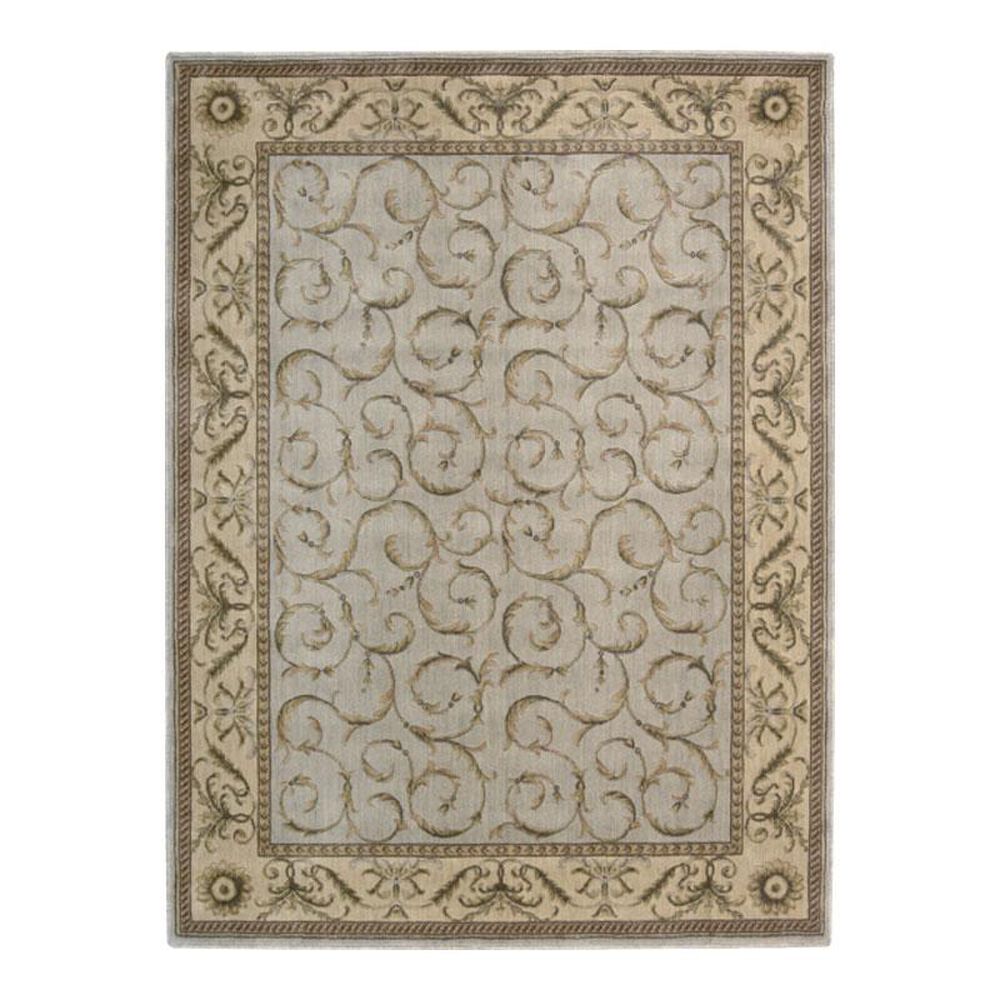Nourison Somerset ST-02 5'3" X 7'6" Light Blue Area Rug, , large