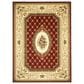Safavieh Lyndhurst LNH223 8" x 11" Red and Ivory Area Rug, , large