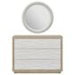 Universal Furniture Oasis 3-Drawer Dresser and Mirror in Dockside and White, , large