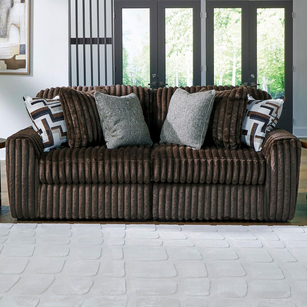 Ashley Midnight-Madness 2-Piece Symmetrical Sofa in Chocolate, , large