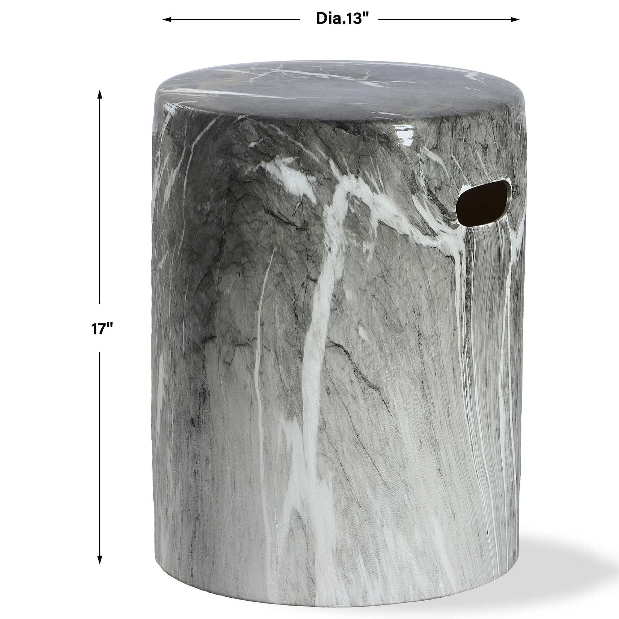 Black and white ceramic stool deals