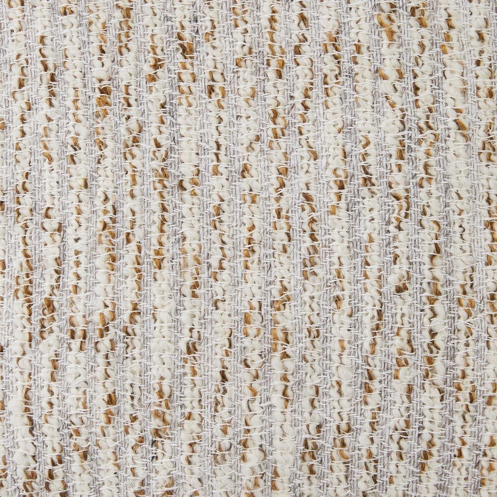 Ashley Abler 20&quot; Square Throw Pillow in Ivory, Gray, Gold and Tan, , large