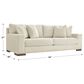Ashley Maggie Stationary Sofa in Birch, , large