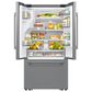 Samsung Bespoke AI 29 Cu. Ft. French Door Refrigerator with Zero Clearance Fit and Sphere Ice in Fingerprint Resistant Stainless Steel, , large