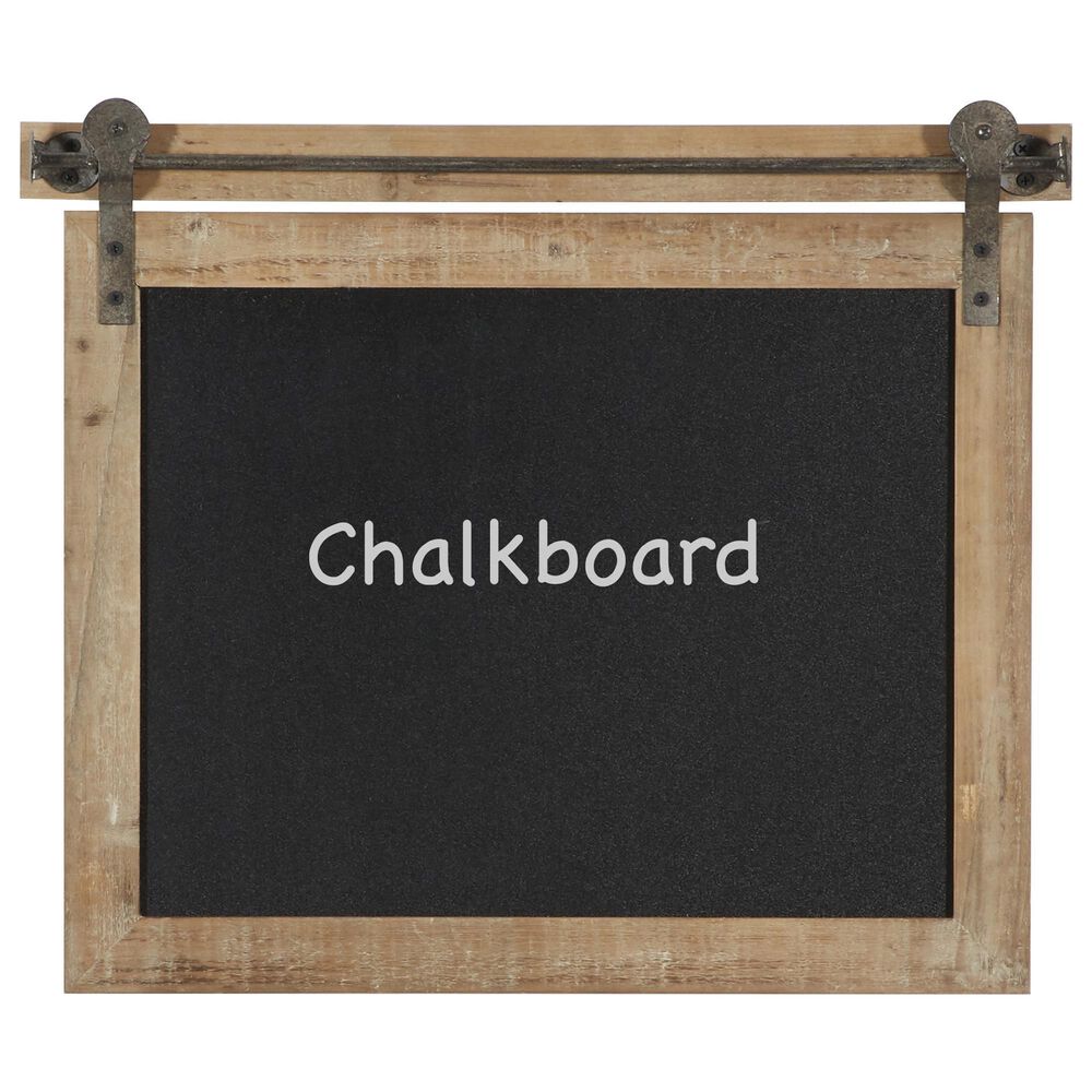Maple and Jade 17" x 21" Wall Chalkboard in Black, , large