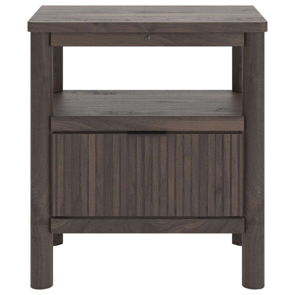 Ashley Pamytta 4-Piece Twin Panel Platform Bedroom Set in Rich Brown, , large