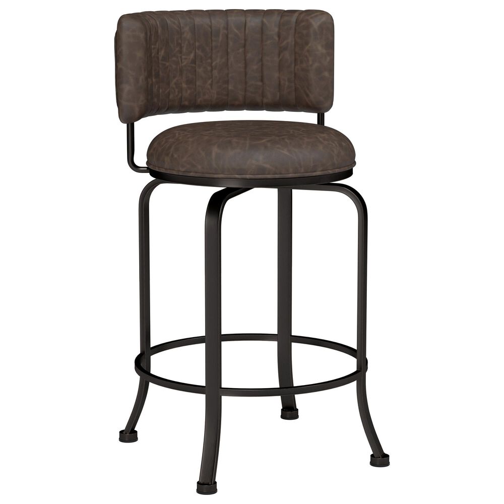 Hillsdale Direct Ship Northgate Commercial Grade Swivel Counter Height Stool in Brown, , large