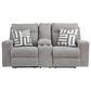 Ashley Biscoe Power Reclining Loveseat in Pewter, , large