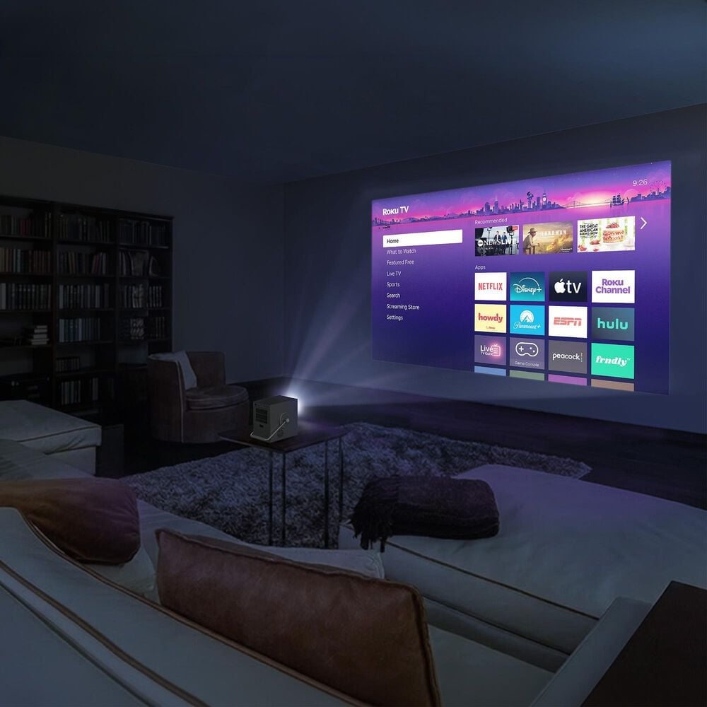 Element Roku 1080P FHD Smart Projector in Gray, , large