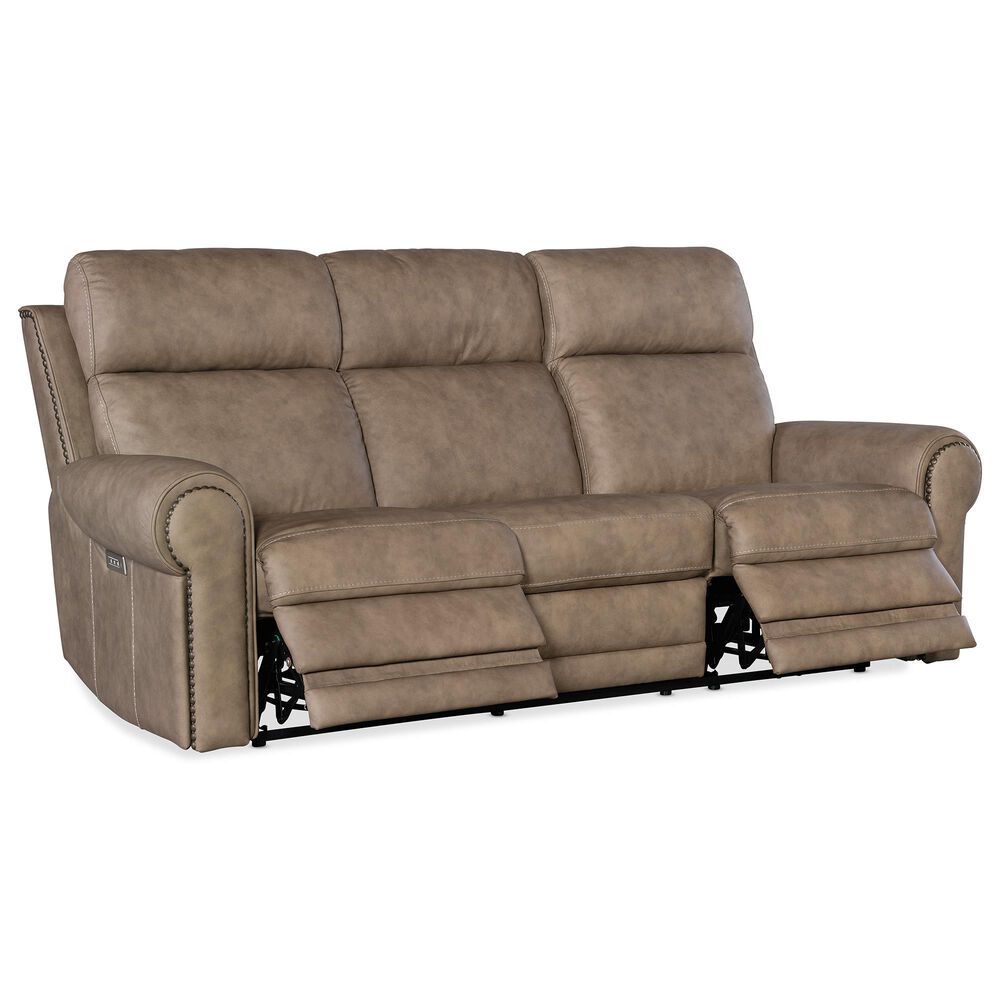 Hooker Furniture Duncan Power Reclining Sofa in Kalahari Camel, , large