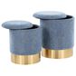 Lumisource Marla 2-Piece Nesting Ottoman Set in Blue, , large