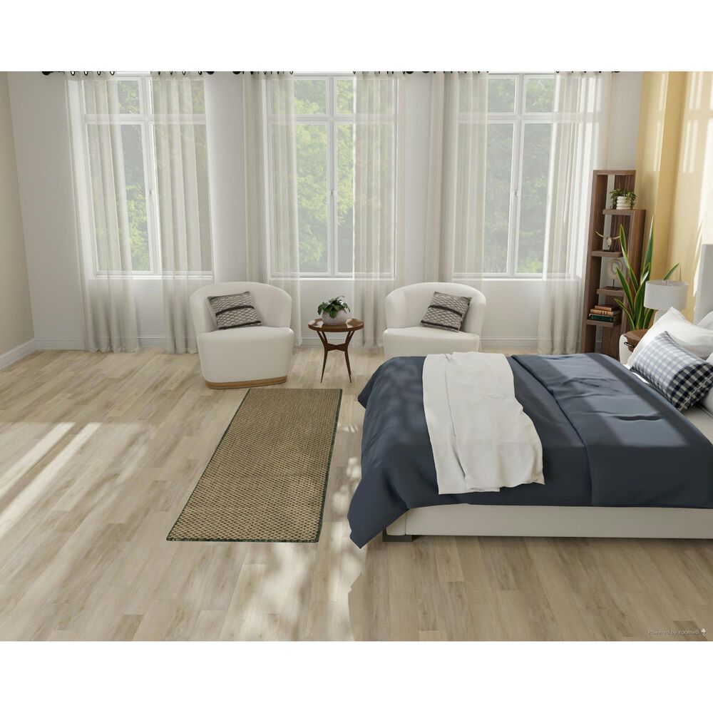 Nourison Courtyard Green 2&#39;2&quot; x 8&#39; Indoor/Outdoor Runner, , large