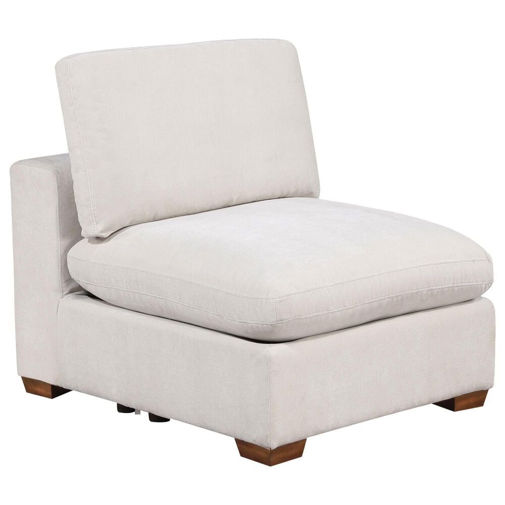 Coaster Lakeview Armless Chair in Ivory, , large