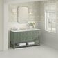 James Martin Vanities Breckenridge 60" Single Bathroom Vanity in Smokey Celadon with 3 cm Eternal Jasmine Pearl Quartz Top, Rectangular Sink and FreePower Wireless Charger, , large