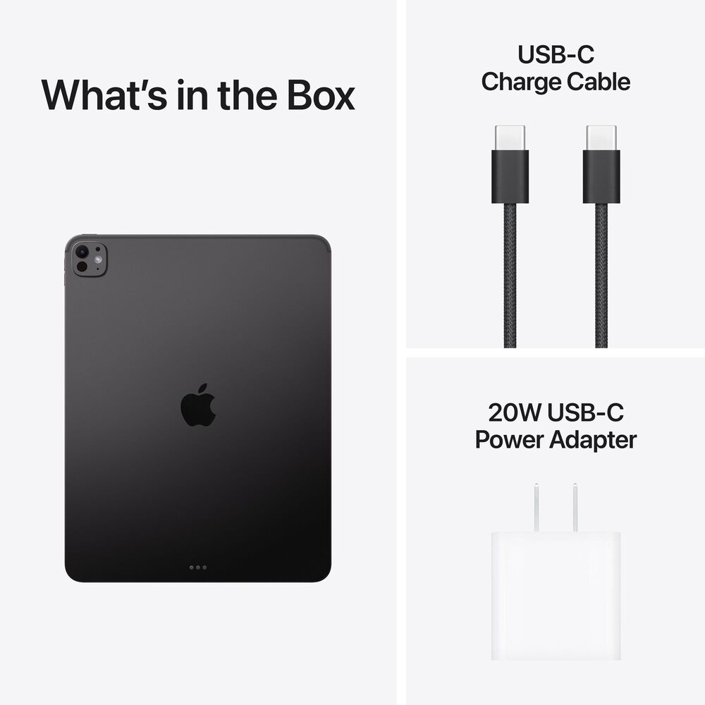 Apple 13-Inch iPad Pro | Apple M5 chip | Wi-Fi 1TB with standard glass | Space Black &#40;latest Model&#41;, , large