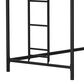 Hearth and Haven Adam Twin Loft Bunk Bed in Black, , large